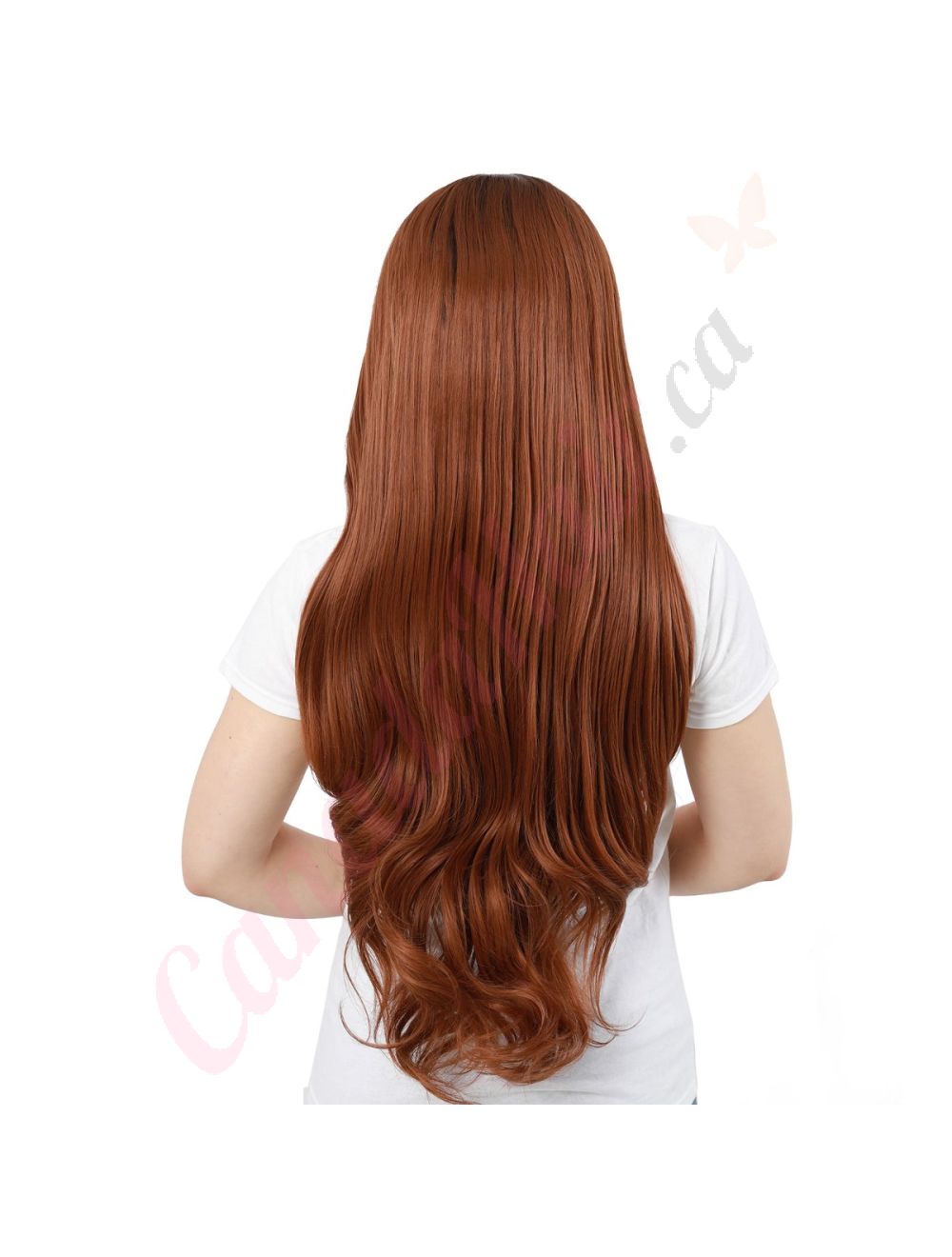 G1611110C v4 Long Ginger Synthetic Hair Wig Final Sale