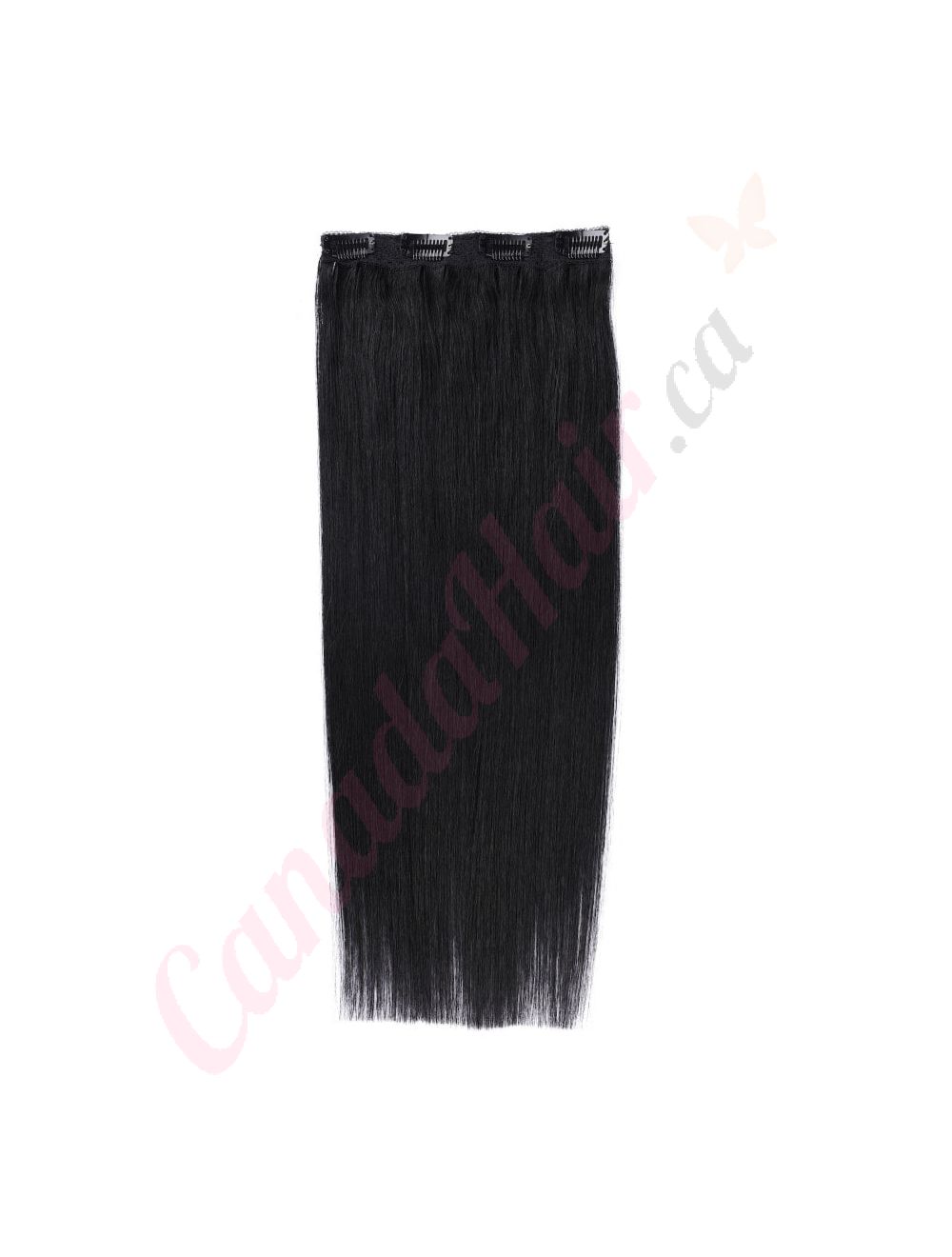 Jet Black 1 Clip in Volumizer Human Hair