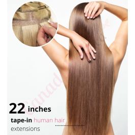 22 inch tape in hair extensions Real Human Hair 22 inch