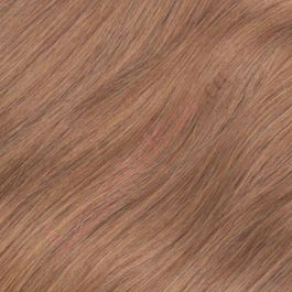 18 inch Topper Full Coverage, Remy Hair Light Brown #8 115g