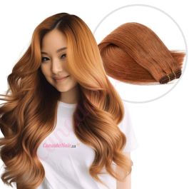 Ginger curly hair extensions hot sale
