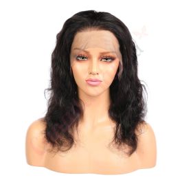 Evelyn Short Black Remy Human Hair Wig 14 Inches Bob Wig