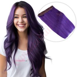 Human hair extensions purple sales