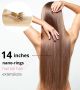 14 Inch Nano-Rings Human Hair