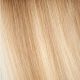 14 inch Topper with Bangs Full Coverage, Remy Human Hair Dark Ash Blonde mix #18 95g