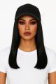 Jet Black #1 Wig Hat - Human Hair [FINAL SALE]
