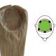 Ash Blonde #22 Hair Topper for Full Coverage (Size: 6.5 inch x 6.5 inch) Remy Human Hair 