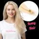 Blonde #60 Nano-Rings Remy Hair