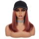 Dark Auburn #33 Wig Hat - Human Hair [FINAL SALE]