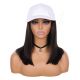 Black / Brown #1b Wig Hat - Human Hair [FINAL SALE]
