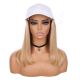 Honey Brown & Ash Blonde #12/24 Wig Hat - Human Hair [FINAL SALE]
