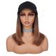 Ombre Chestnut Brown Wig Hat - Human Hair [FINAL SALE]