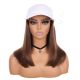 Chocolate Brown #4 Wig Hat - Human Hair [FINAL SALE]