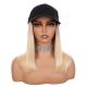 Ombre Ash Blonde Wig Hat - Human Hair [FINAL SALE]