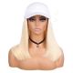 Platinum Blonde Wig Hat - Human Hair [FINAL SALE]