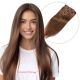 Chestnut Brown #6 Clip-ins Human Hair