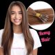 Chestnut Brown #6 Nano-Rings Remy Hair