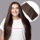 Chocolate Brown #4 Invisible Wire Extensions - Synthetic Hair [FINAL SALE]