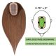 Chocolate Brown #4  Hair Topper For Thinning Hair Part (Size: 2.75 inch x 5 inch) Remy Human Hair 