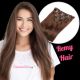 Chocolate Brown #4 Clip-ins Remy Hair
