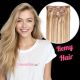 Honey Brown & Ash Blonde #12/24 Clip-ins Remy Hair