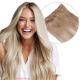 Dark Blonde Balayage Clip-in Volumizer - Human Hair