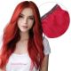 Red Clip-in Volumizer - Human Hair