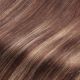 22 inch Nano-Rings Human Hair Dark Brown & Blonde Balayage 20g