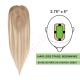 Dark Blonde Balayage Hair Topper For Thinning Hair Part (Size: 2.75 inch x 5 inch) Remy Human Hair 