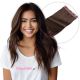 Dark Brown #2 Invisible Wire Human Hair