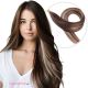 Dark Brown & Blonde Balayage Nano-Rings Human Hair