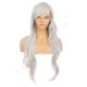 DM1611034-v4 Grey Extra Long Synthetic Hair Wig with Bangs [FINAL SALE]