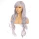 DM1611035-v4 Grey Extra Long Synthetic Hair Wig with Bangs [FINAL SALE]