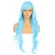DM1611040-v4 Electric Blue Extra Long Synthetic Hair Wig with Bangs [FINAL SALE]