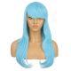 DM1810773-v4 Electric Blue Long Synthetic Hair Wig with Bangs [FINAL SALE]