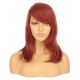 DM1810887-v4 Soft Red Short Synthetic Hair Wig with Bangs [FINAL SALE]