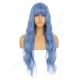 DM1810941-v4 Blue Long Synthetic Hair Wig with Bangs [FINAL SALE]
