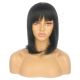 DM1905968-v4 Black Short Synthetic Hair Wig with Bangs, Square Cut Bob [FINAL SALE]