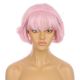 DM2031090-v4 Pastel Pink Short Synthetic Hair Wig with Bangs [FINAL SALE]