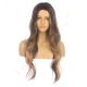 DM2031277-v4 Brown with Caramel Highlights Long Synthetic Hair Wig [FINAL SALE]