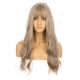 DM2031304-v4 Dark Ash Blonde Long Synthetic Hair Wig with Bangs [FINAL SALE]