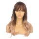 DM2031311-v4 Ombre Light Brown Long Synthetic Hair Wig with Bangs [FINAL SALE]