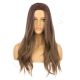 DM2031344-v4 Ombre Ash Brown Long Synthetic Hair Wig  [FINAL SALE]