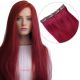 Burgundy Clip-in Volumizer - Human Hair