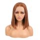 Bella - Short Brunette Remy Human Hair Wig 14 Inches Bob Wig 