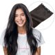 Black/Brown #1b Invisible Wire Human Hair