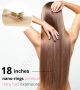 18 inch Nano-Rings Remy Hair