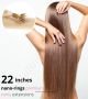 22 Inch Nano-Rings Remy Hair