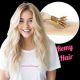 Bleach Blonde #613 Nano-Rings Remy Hair