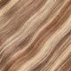 18 inch Wavy Clip-ins Remy Human Hair Ombre Balayage 100g
